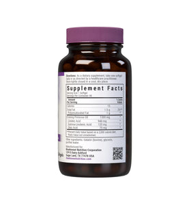 BlueBonnet huile de bourrache gélules 1300 mg arrière du flacon