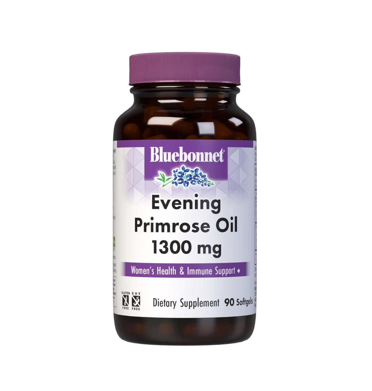 BlueBonnet huile de bourrache gélules 1300 mg flacon avant