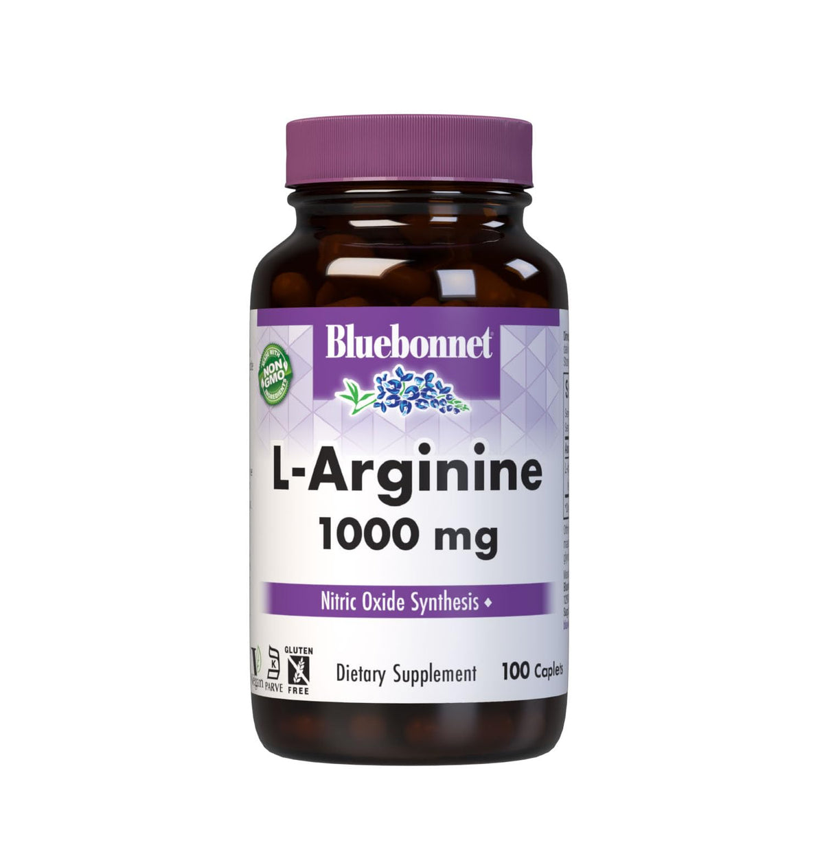 BlueBonnet L-Arginine 1000 mg Capsules 100 Comprimés vue avant