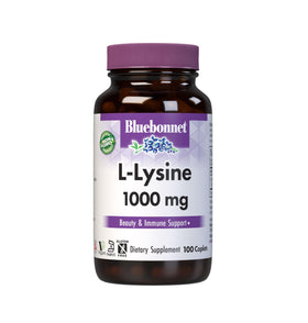 BlueBonnet L-Lysine 1000 mg comprimés végétariens emballage avant