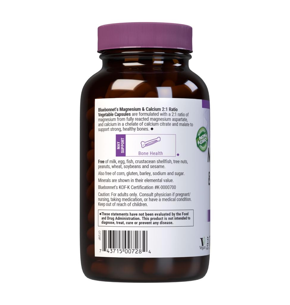 BlueBonnet Magnésium & Calcium 2:1 gélules végétales dans un environnement de vie saine