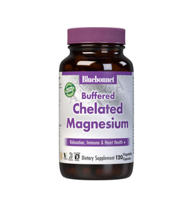 BlueBonnet Magnésium Chélaté 200 mg, gélules végétales vue de face