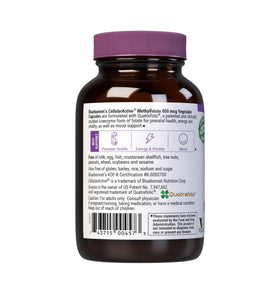 BlueBonnet Methylfolate 800 mcg capsules, avec emballage recyclable