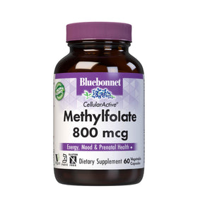 BlueBonnet Methylfolate 800 mcg capsules, vue avant