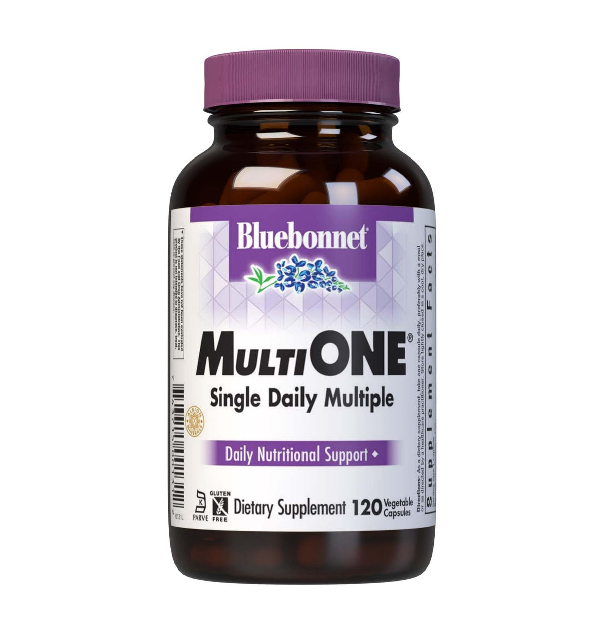 BlueBonnet Multi One Gélules Végétales 120 exemplaires devant un fond blanc