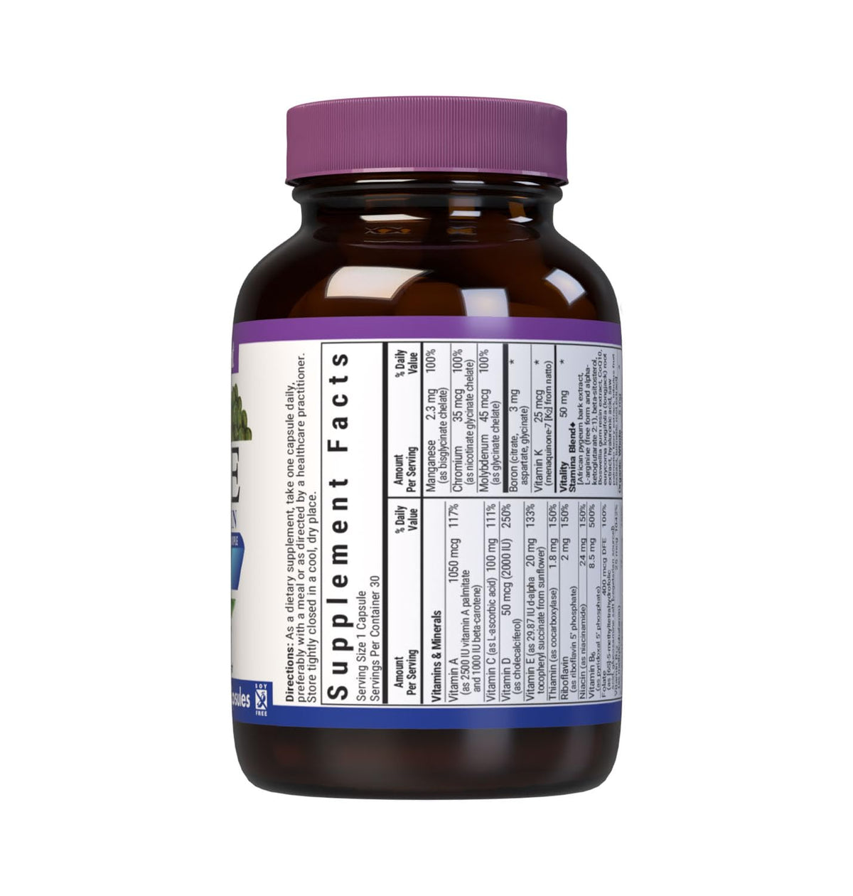 BlueBonnet Multivitamines 40+ capsules végétales