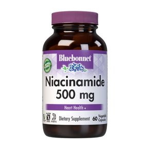 BlueBonnet Niacinamide 500mg capsules végétales, vue avant