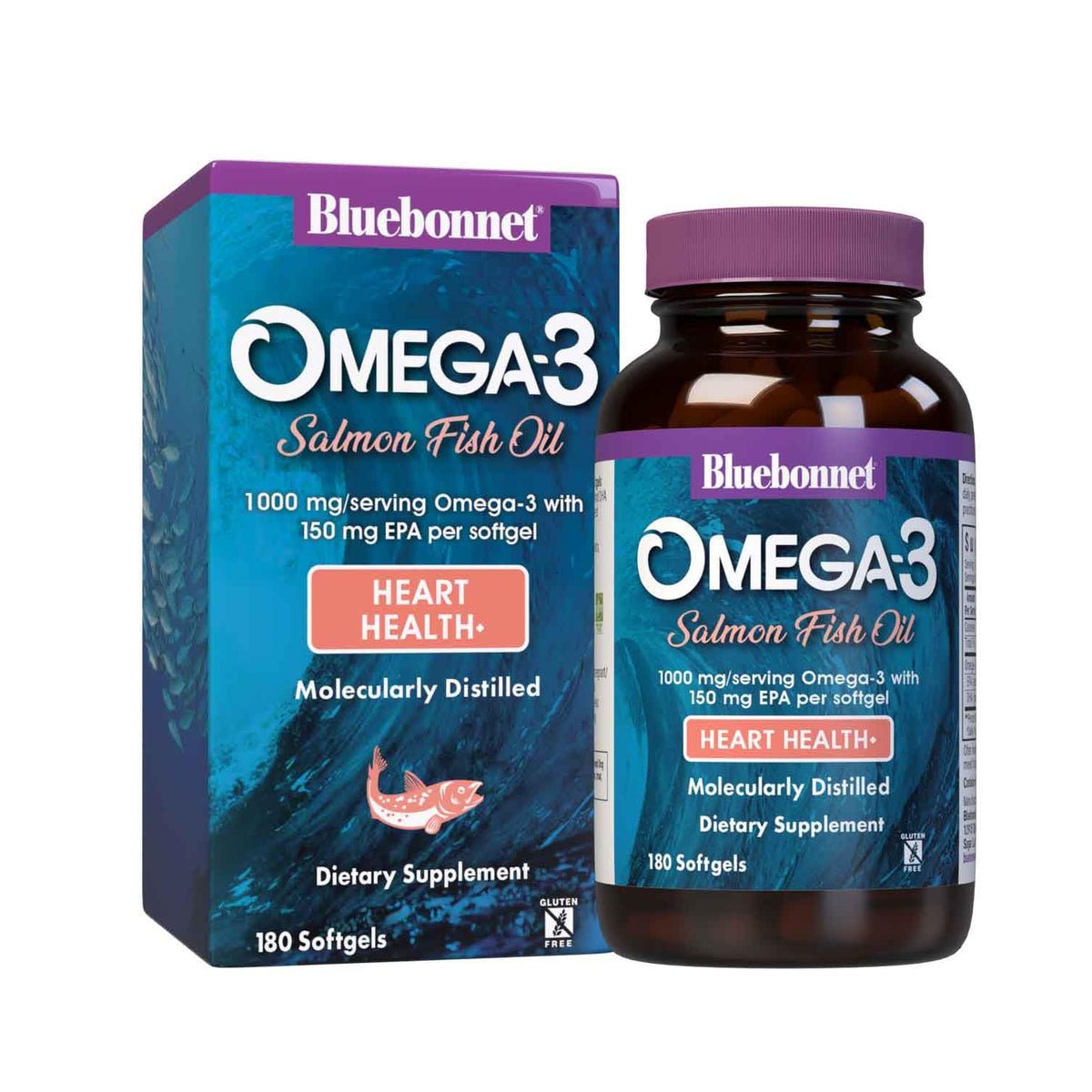 BlueBonnet Omega 3 1000 mg gélules souples avant