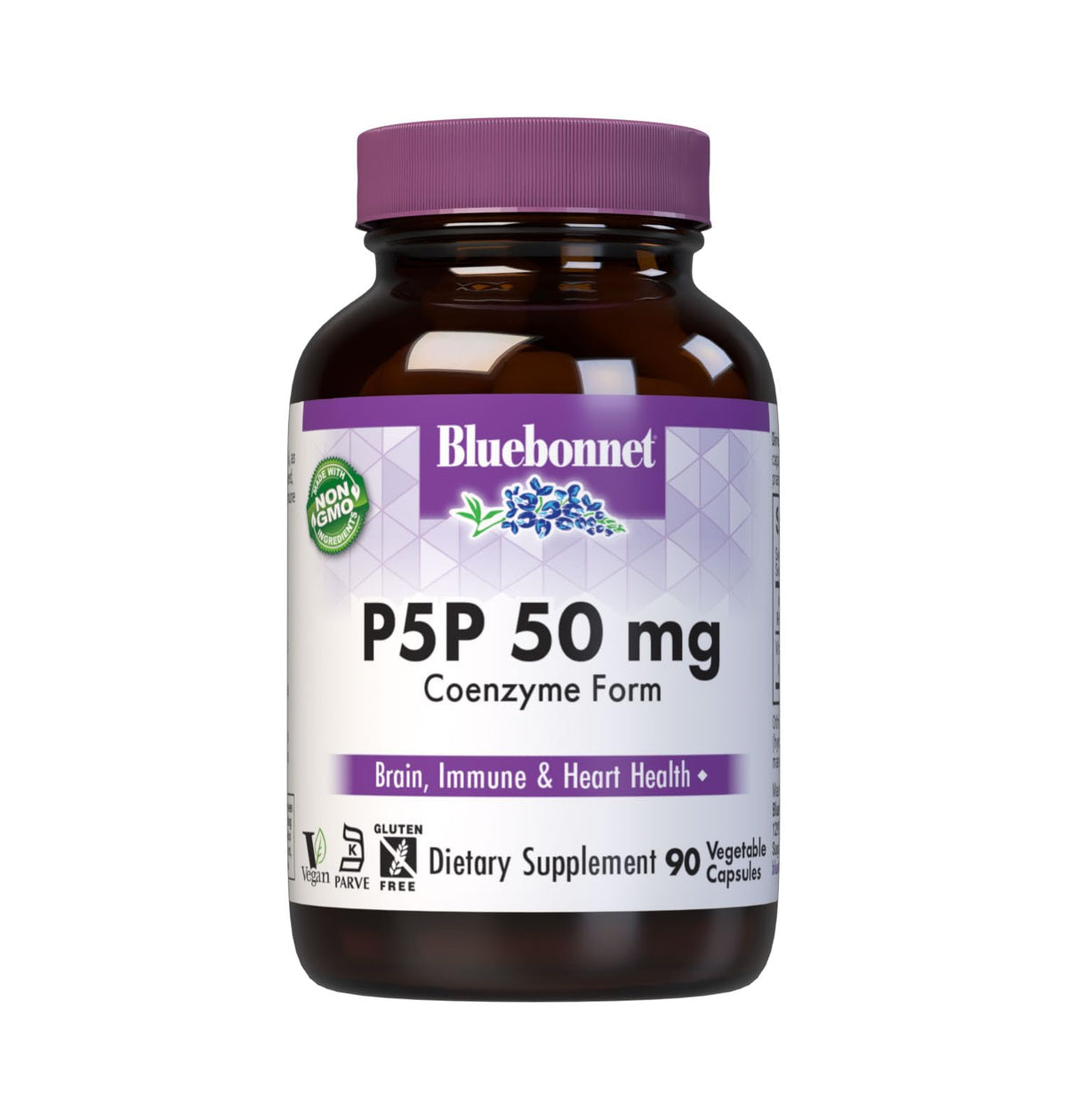 BlueBonnet P-5-P 50mg Capsules Végétales vue de face