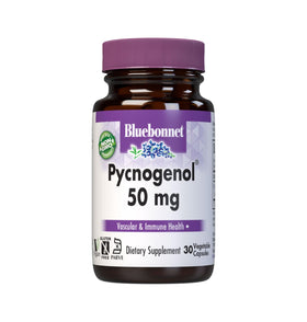 BlueBonnet Pycnogenol 50 mg capsules végétales, vue de face