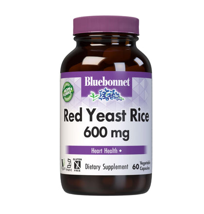 BlueBonnet Riz Rouge 600 mg gélules végétales vue de face