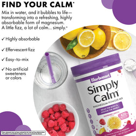 BlueBonnet Simply Calm Poudre 540g avec cuillère doseuse