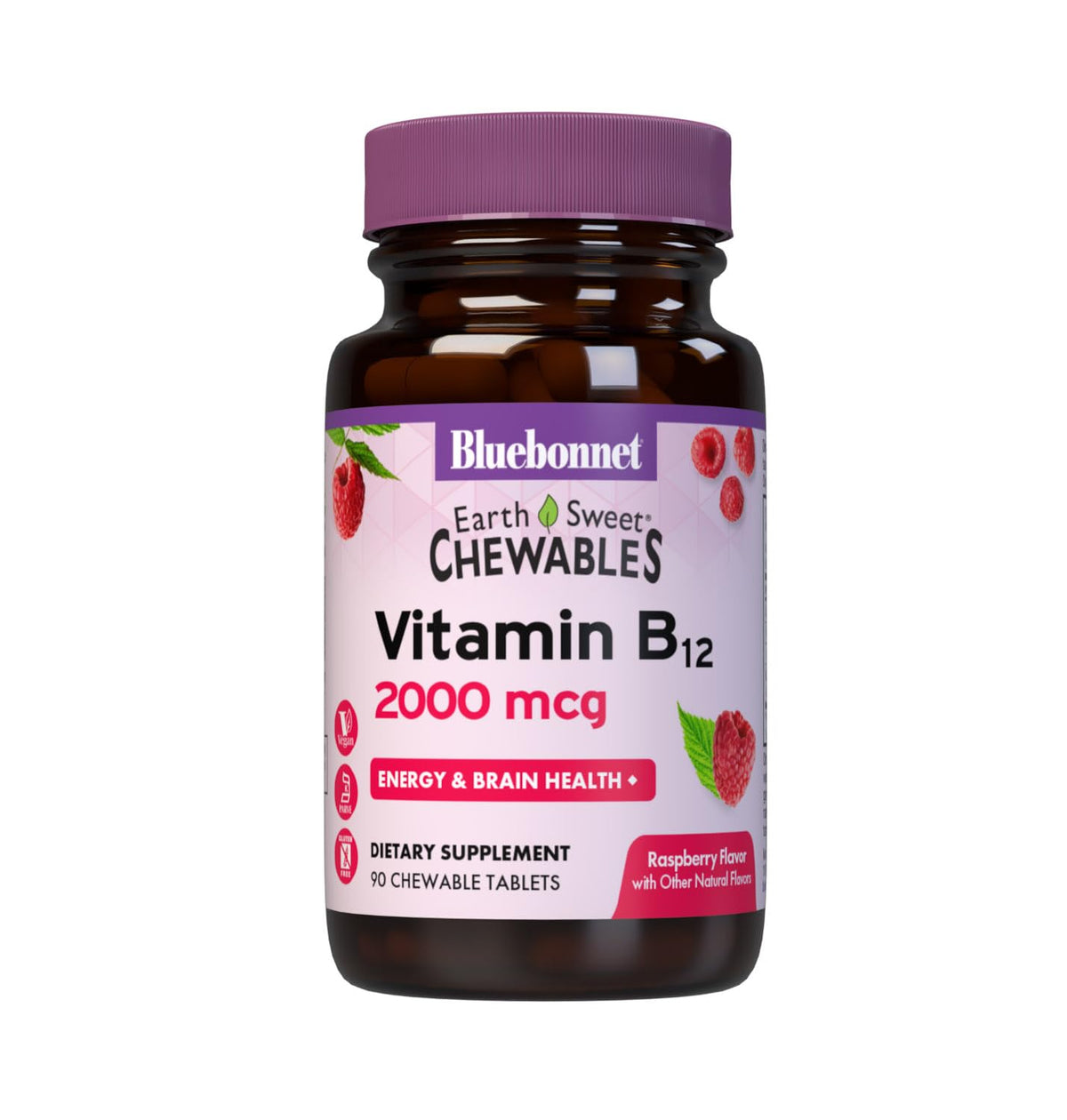 BlueBonnet Vitamine B12 1000 mcg comprimés à mâcher en flacon