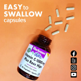 BlueBonnet Vitamine C 1000 mg capsules végétales dans leur emballage