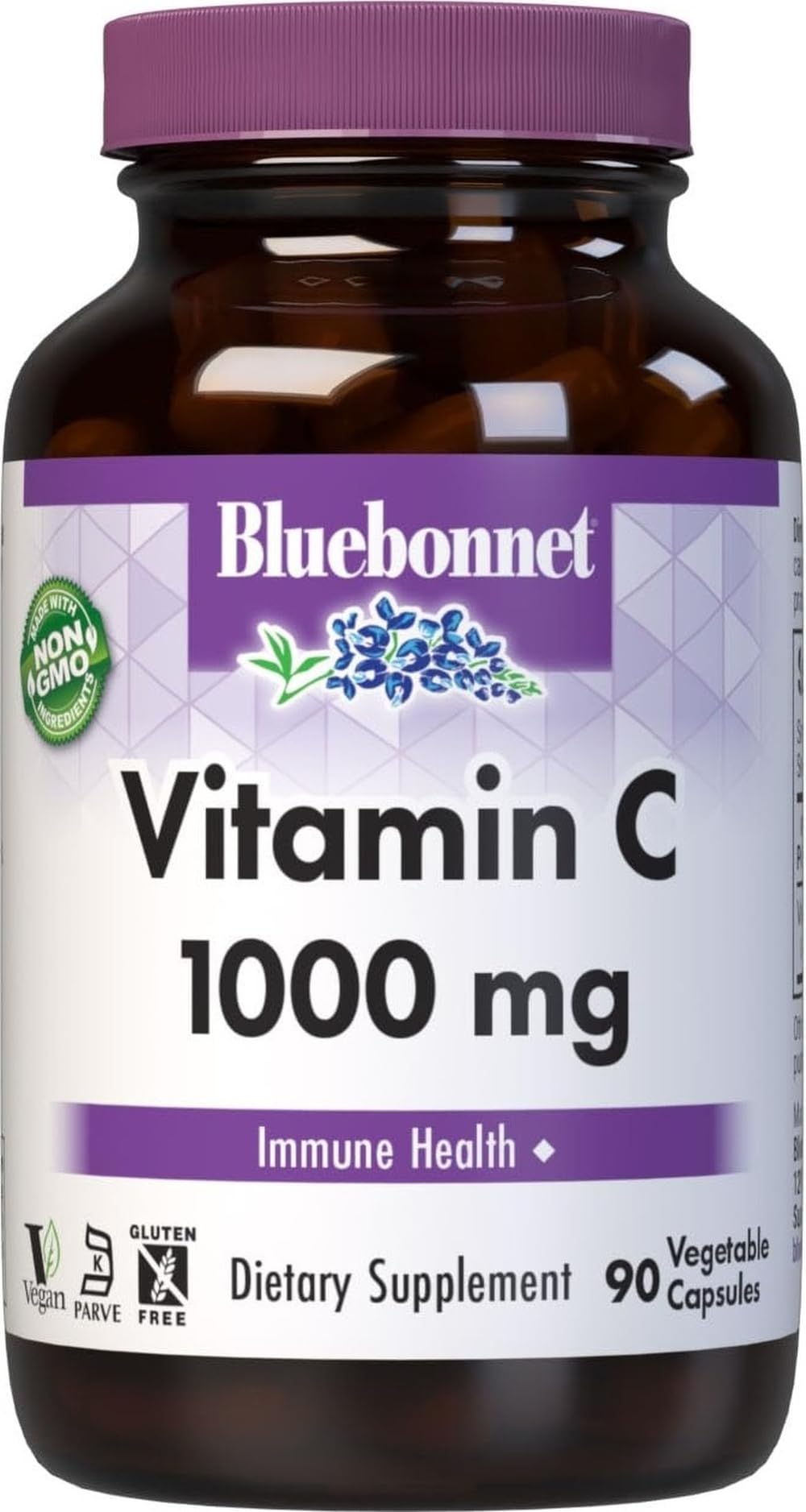 BlueBonnet Vitamine C 1000 mg Capsules Végétales - vue avant