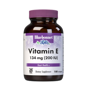 BlueBonnet Vitamine E 200 UI gélules molles, vue de face