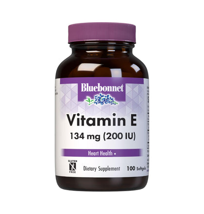 BlueBonnet Vitamine E 200 UI gélules molles, vue de face
