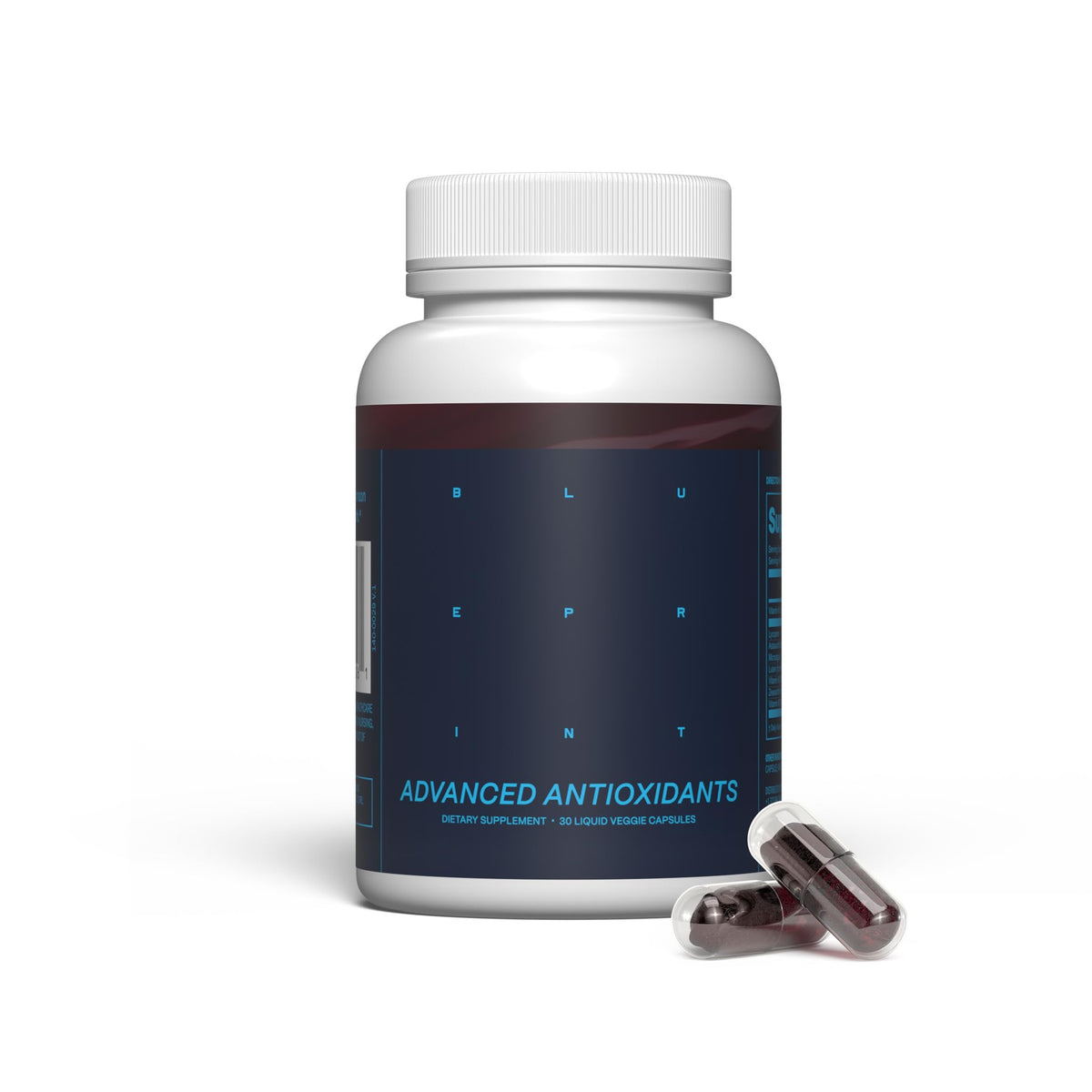 Blueprint Bryan Johnson complément antioxydant avancé en capsules végétales