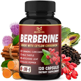 BMVINVOL Complément Alimentaire 120 Capsules Berbérine Complexe vue de face