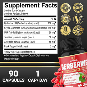 BMVINVOL Complément Alimentaire Berbérine 90 Capsules côté