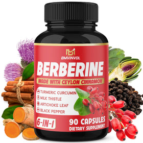 BMVINVOL Complément Alimentaire Berbérine 90 Capsules vue de face