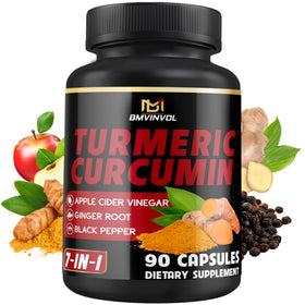 BMVINVOL Complément Alimentaire Curcuma 90 Capsules - vue de face