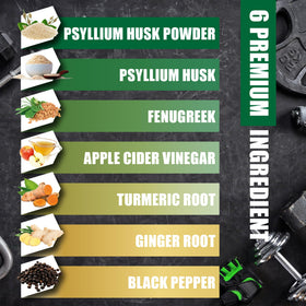 BMVINVOL Psyllium capsules sur une table en bois