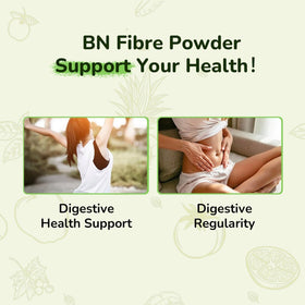 BNHealthy Poudre de Fibre Soluble 450g en cuisine avec ingrédients