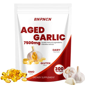 BnPnCn Extrait d'Ail Vieilli 7500mg 300 gélules souples vue avant
