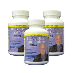 BOB'S BEST Coral Calcium 2000 mg 90 caplets vue de face