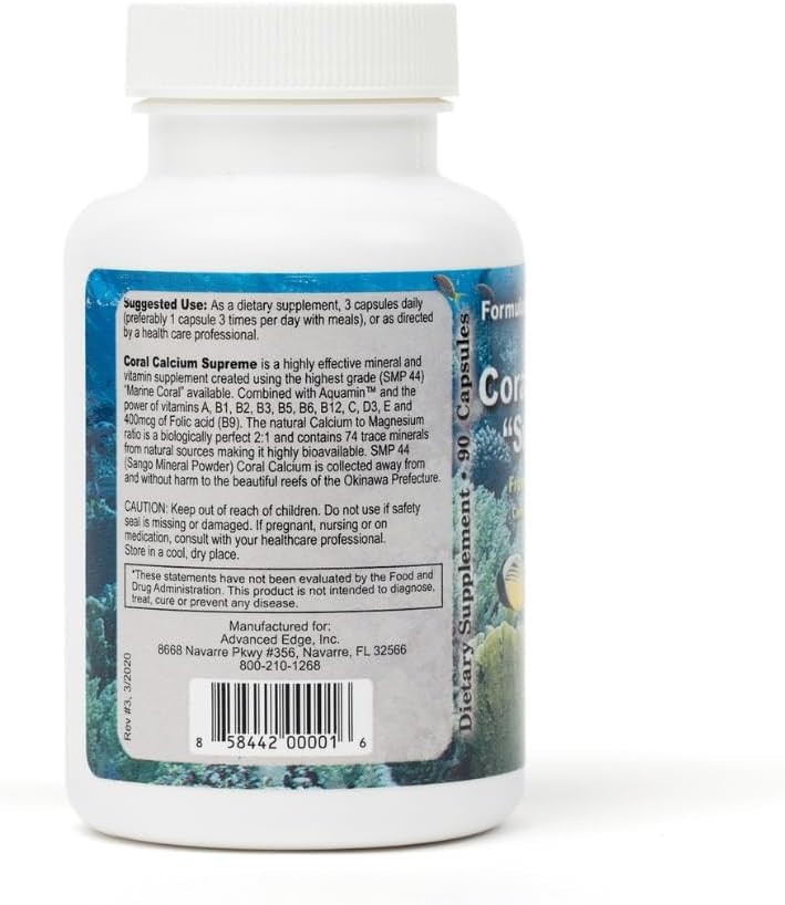 BOB'S BEST Coral Calcium bouteille avec étiquette