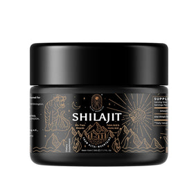 Bocal en verre foncé de résine de Shilajit ALTAY MUMMIYO 50g