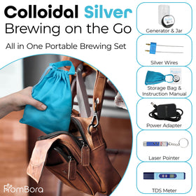 Bocal en verre nécessaire pour utiliser le kit d'argent colloïdal