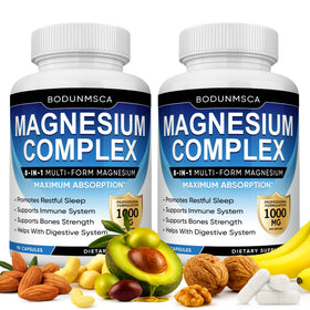BODUNMSCA Complexe de Magnésium 1000mg 8-en-1 Capsules vue de face
