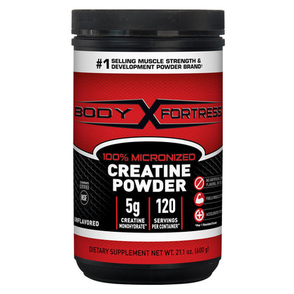 Body Fortress Créatine Monohydrate Poudre 5g vue avant