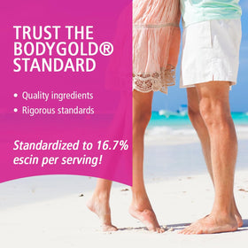 Body Gold Venastat, côté de la boîte avec informations nutritionnelles