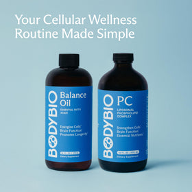 BodyBio Balance Oil en usage dans une cuisine