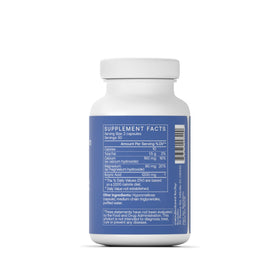 BodyBio Butyrate Calcium Magnesium 120g - vue arrière de l'emballage