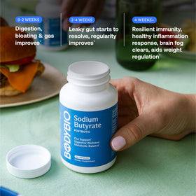 BodyBio Butyrate Sodium 118g avec des ingrédients naturels