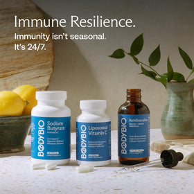 BodyBio Vitamine C Liposomale 82g avec verre d'eau
