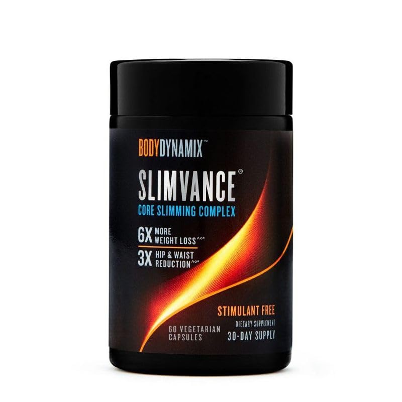 BodyDynamix Slimvance capsules sur fond blanc