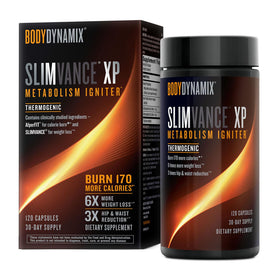 BodyDynamix Slimvance XP Brûleur de Graisse 120 Comprimés, emballage avant
