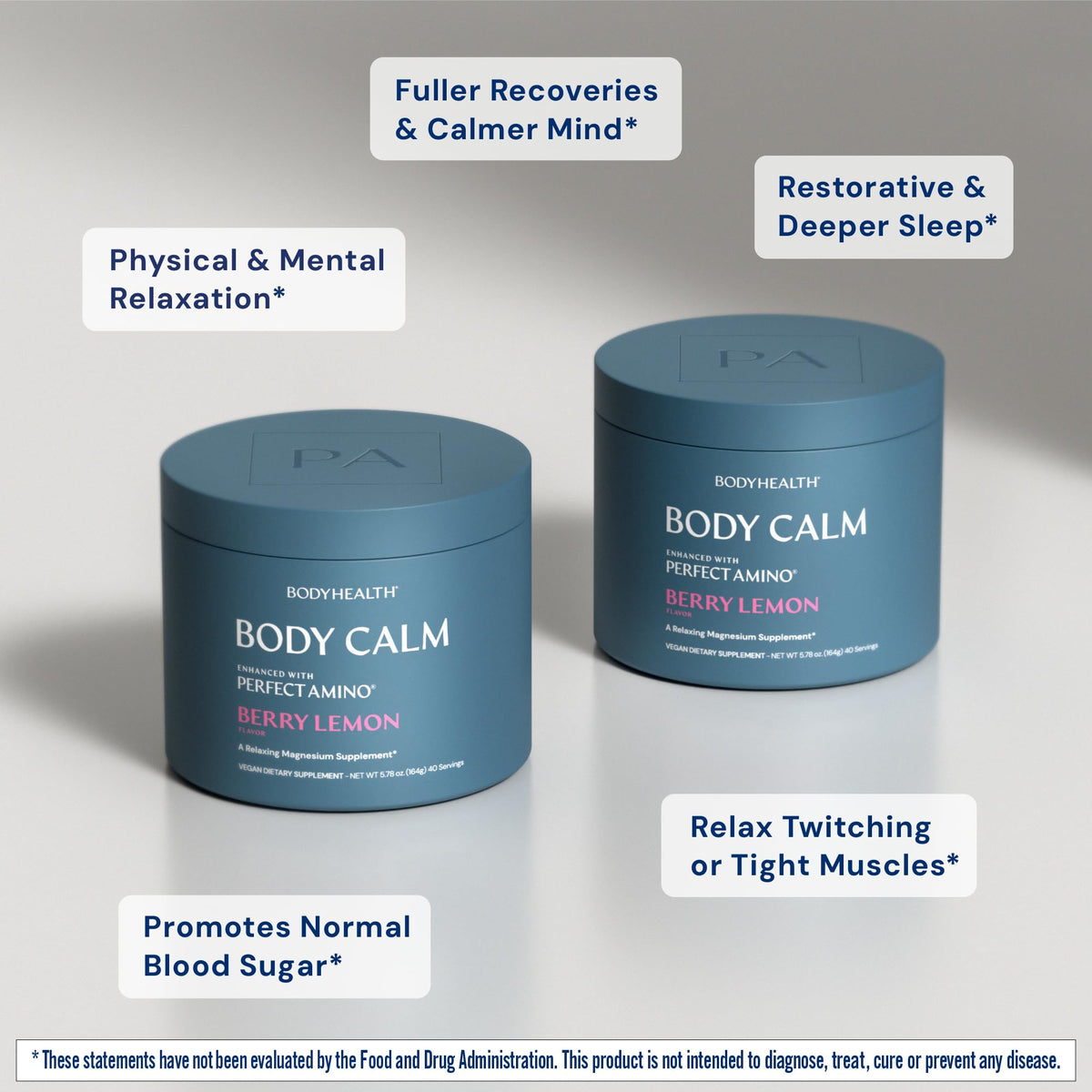BodyHealth Body Calm Poudre de Magnésium 272g en environnement de cuisine