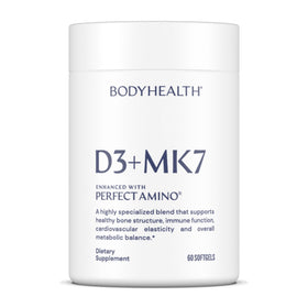BodyHealth D3 + MK7 complément alimentaire 60 gélules vue de face