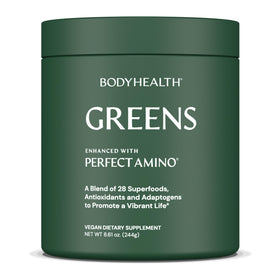 BodyHealth Greens Poudre Superaliment au Goût Pomme Verte 325g vue de face