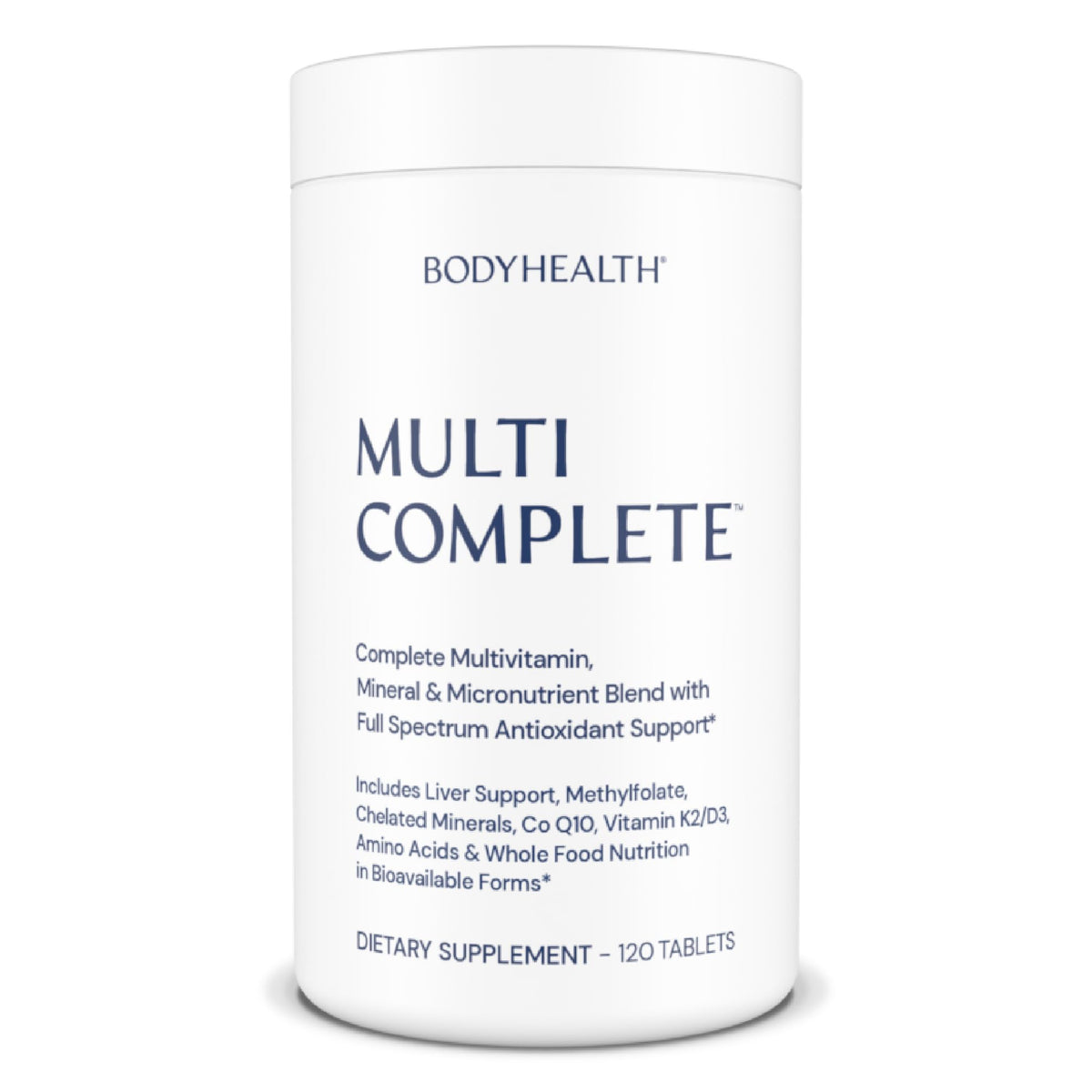BodyHealth Multi Complete 120 Ct devant de l'emballage