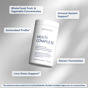 BodyHealth Multi Complete 120 Ct ingrédients en détail