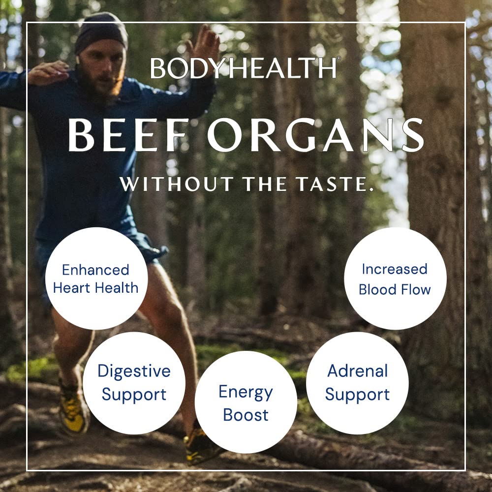 BodyHealth Organ+ complément alimentaire sur une table en bois