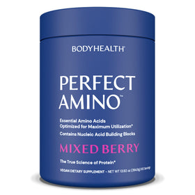 BodyHealth PerfectAmino Poudre 490g vue avant avec étiquette