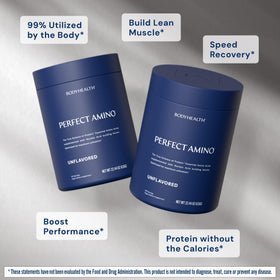 BodyHealth PerfectAmino Poudre BCAA et EAA 780g avec cuillère